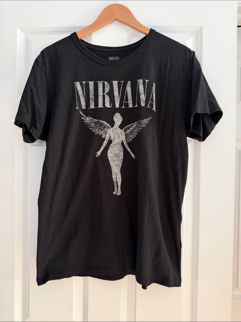 NIRVANA by Live Nation for Free People Graphic Tee Black Large